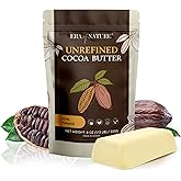 Era of Nature Cocoa Butter Raw – 100% Pure & Unrefined, Cold-Pressed Cacao – For DIY Skincare & Haircare – Deep Hydration for Skin, Hair, Lips – Stretch Mark & Scar Care – Natural Chocolate Scent, 8oz