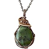 Women's & Men's Alternative Birthstone Crystal Necklace Antique Bronze - Chain