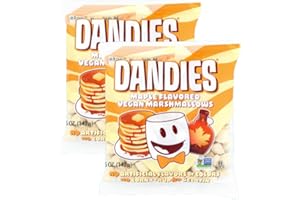 Dandies Maple Vegan Marshmallows, No Artificial Flavorings, Food Dyes, Corn Syrup, or Gelatin, Perfect for Roasting, S’mores, or Snacking (Maple, 2 Pack, 5 oz each)