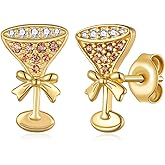 Martini Earrings 925 Sterling Silver Espresso Martini Earrings Martini Gifts for Women