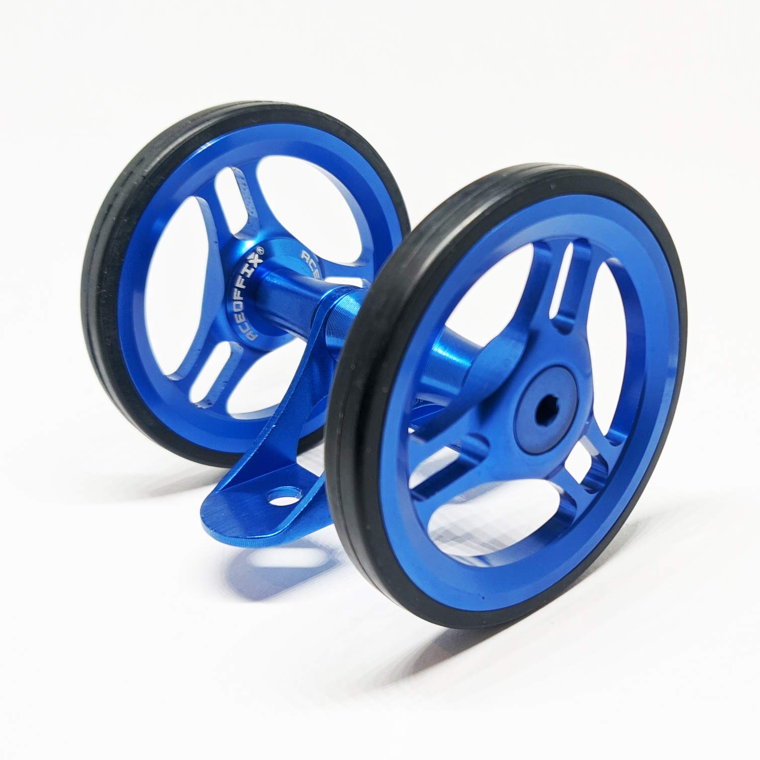 A C E Double Mudguard Roller for BROMPTON Blue 60mm FW3