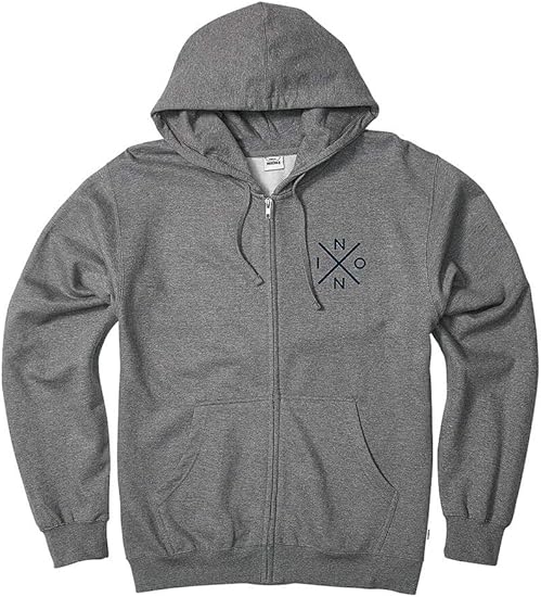 Amazon Nixon ニクソン パーカー トレーナー メンズ レディース Spot Full Zip Hoodie スポットフルジップフーディー S2752 1447 ダークヘザーグレー トレーナー パーカー 通販