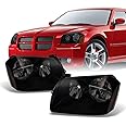 AKKON - For Dodge Magnum OE Replacement Black SMoke Headlights Driver/Passenger Head Lamps Pair New