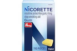 Nicorette Nicotine Gum Original 4 milligram Stop Smoking Aid 110 count
