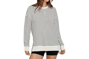 Glamaker Women's Long Sleeve Crewneck Sweatshirt Air Essentials Soft Loose Pullover Sweatshirts