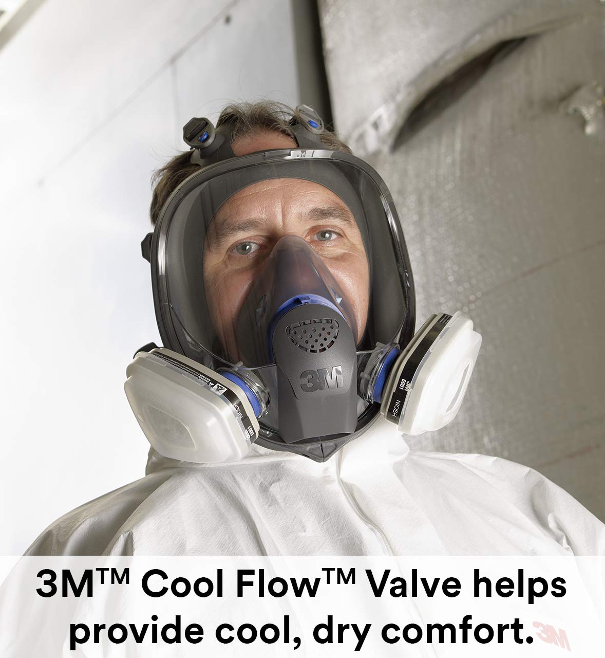 3M Personal Protective Equipment 3M Ultimate FX Full Facepiece Reusable Respirator FF-403, Mold, Painting, Sanding, Chemicals, Gases, Dust, Large, 70071606589: Industrial & Scientific