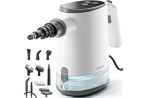 TEEVOGO Steam Cleaner for Home, 15s Instant Heat Handheld Steam Cleaner Upgraded 650ML Tank, Lightweight Portable Steamer for Cleaning Grout, Car, Couch, Furniture, Kitchen, Lockable, Refill Any Time