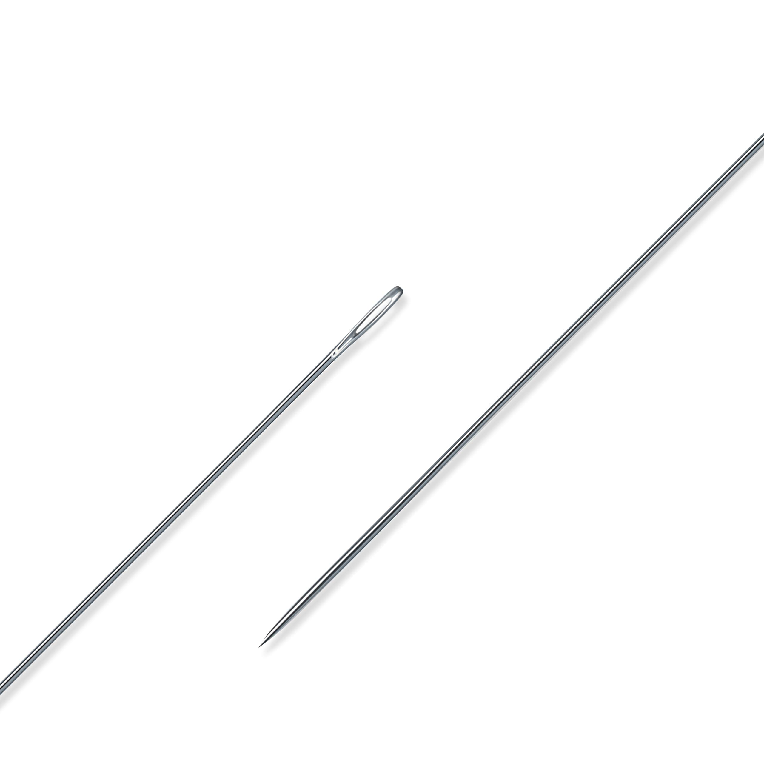 Dritz 154 Doll Hand Needles, Long, 5-Inch (2-Count) Nickel