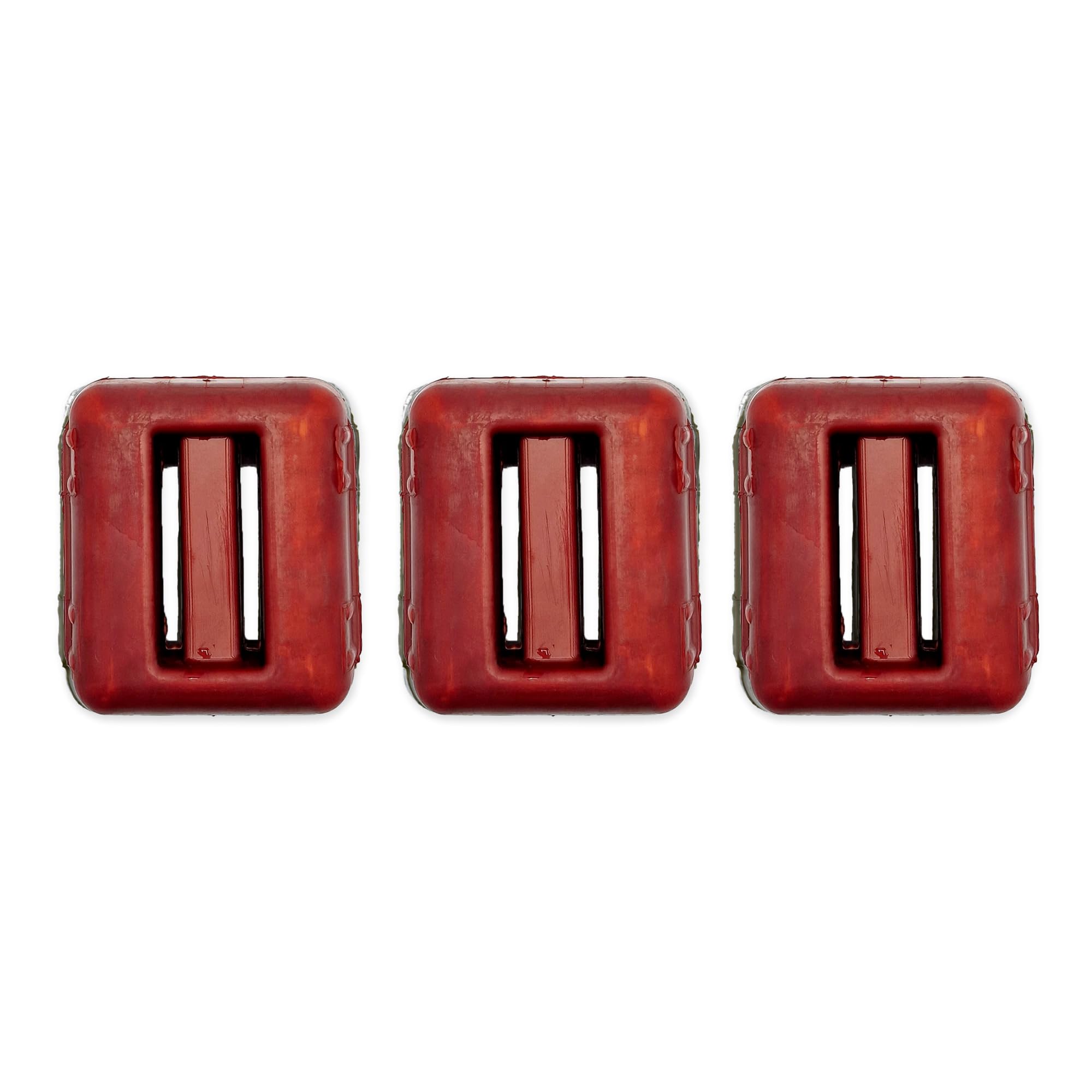 NAMAKA® Red Plasticised Sub Weight Lead for Diving from 1 kg - 1 to 7 Pieces in One Pack (Red, 3 Pieces)