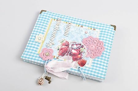 Amazon Com Beautiful Handmade Recipe Book Cool Notebook Design