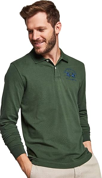 camisa polo verde oscuro