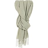 Glen Isla 100% Cashmere Summer Lightweight Scarf/Stole/Shawl Khaki Green - Made In Scotland