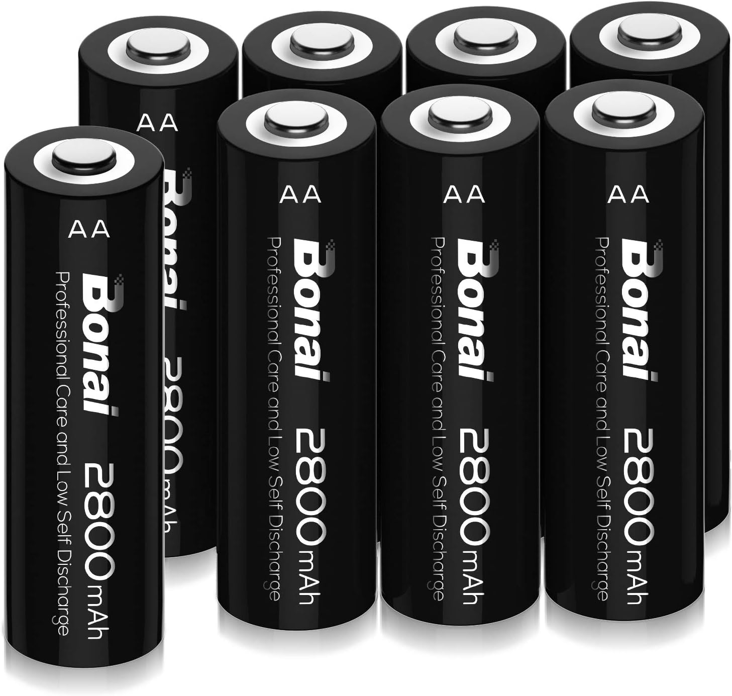 BONAI 2800mAh AA Rechargeable Battery NIMH 1200 Cycles Amazon.co.uk