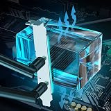 Zunate PCIe WiFi Card AX210 Triple Band Bluetooth 5.2 Dual Antenna Desktop PC view 6