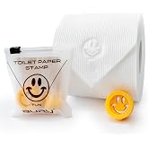 BURU SOLUTIONS Toilet Paper Stamp Fun (Smiley Face) - Add a Unique Personal Touch to Your Bathroom Decor! Enhance Your Home Decor. Ideal for Housekeeping, Hotels, Rentals, Home Staging Decor and More