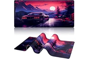 Yimomoyi Non Slip Mouse Pad, 90 x 40cm Mouse Mat Extended, Gaming Mousepad Waterproof, Desk Mat with Rubber Base, Desk Pad La