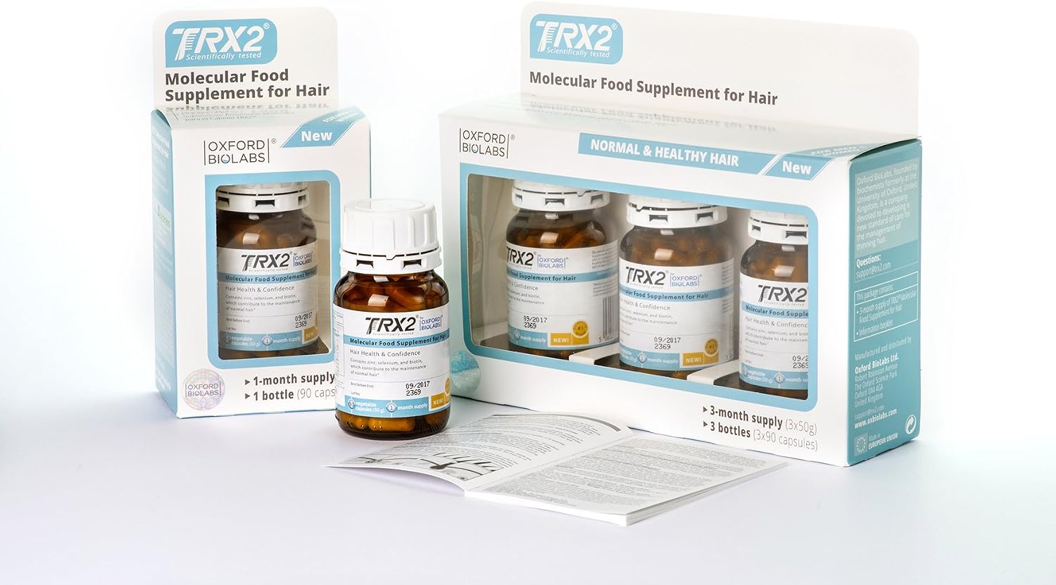 TRX2® Hair Growth Supplement developed by Oxford Biolabs®. Manufactured in Germany (1 Month Supply), White, 90 Count (Pack of 1) - Image 5