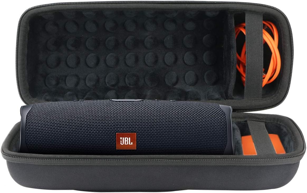 Khanka Hard Case Travel Bag for JBL Charge 5 /Charge 4 Portable Bluetooth Waterproof Speaker. (Black-Equipped with shoulderstrap) - Image 5