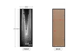 DOAI ART 12x36 Poster Frame 2 Pack, Black 12 x 36