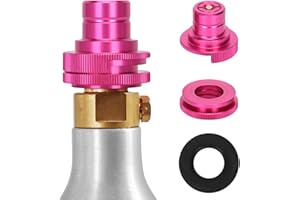 EDOVAF Co2 Quick Adapter for Soda Water Machine Compatible with Duo/Terra/Art Sparkling Water Maker,Connecting Co2 Tanks Adapter for Soda Stream Bottle with TR21-4 Male Thread Made of Strong Aluminum Alloy