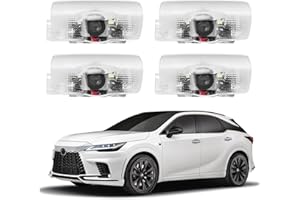 Blshwez Car Door Lights Logo Projector - 4K HD Puddle Lights for Cars, No Fade Welcome Lights, Compatible with LX RX GS GX RC UX Accessories (4 Pack)