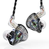 YINYOO KBEAR Storm Professional in Ear Headphones Monitor Earphones for Singers Drummers Musicians Bassists, Custom Wired Earbuds IEM, Hi Res Detachable OFC Silver-Plated Cable Auriculares