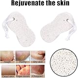 JOYVOX Natural Pumice Stone Pair Foot Scrubber Exfoliating Callus Remover Hard view 4