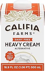Califia Farms - Heavy Whip Cream Dairy Free Substitute 16.9 Oz, Soy Free, Plant Based, Vegan, Non GMO, Sugar Free, Heavy Whip