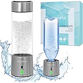 HYLUFUL 2 in 1 Hydrogen Water Bottle Generator and Machine, 5Mins Quick Electrolysis Ozone Water Generator, 1500ppb for Home Office and Travel