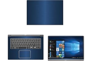 Decalrus - Protective Decal for LG Gram 17Z990 (17.3" Screen) Laptop Blue Texture Brushed Aluminum Skin case Cover wrap BAlgGram17_17Z990Blue