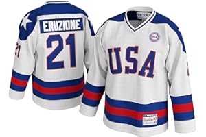 UNLC Mike Eruzione #21 Miracle 1980 USA Olympic Hockey Jersey – Stitched Letters, Adult Sizes S–5XL