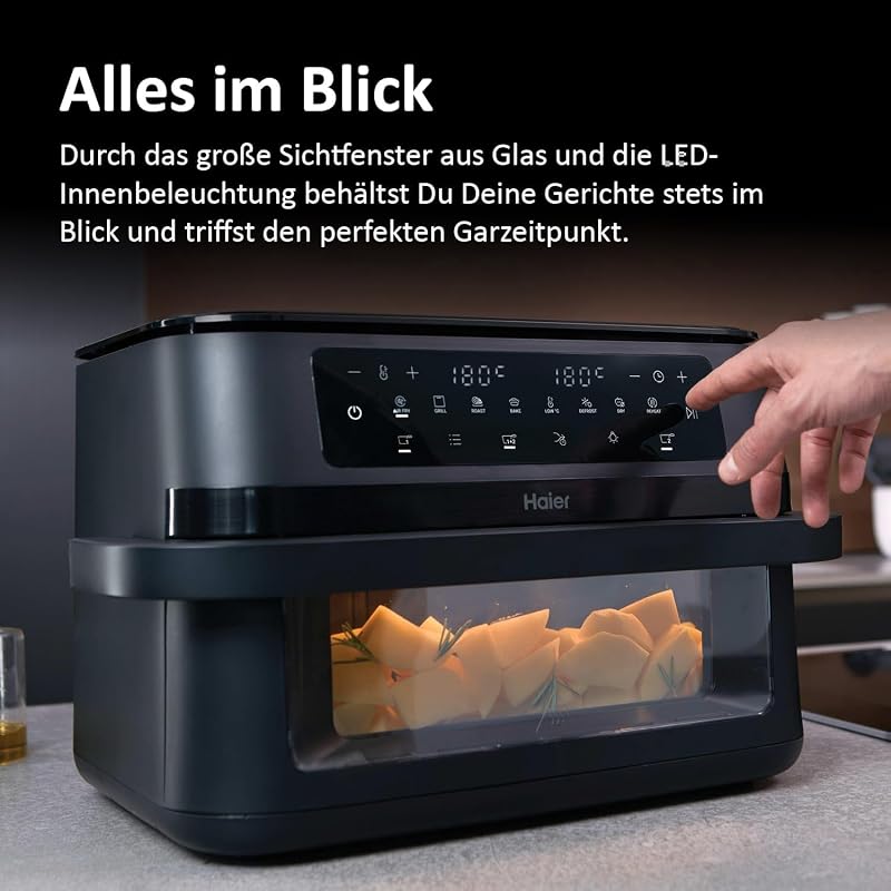 Heißluftfritteuse Flex | 11 L Airfryer Dual I 9 Portionen