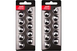 20 Pcs 8mm Hearing Aid Domes for Oticon MiniFit Double Vent Bass 2 Pack Silicone Universal Hearing Aid Accessories Supplies