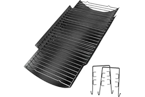 BURLY GRILL Adjustable Ash Pan for Chargriller Charbroil Grill Charcoal Tray Metal Ash Drip Trays Catcher 23.62" to 35.43" 1224 1324 2121 Fire Grate for Oklahoma Joe Royal Gourmet Replacement Parts