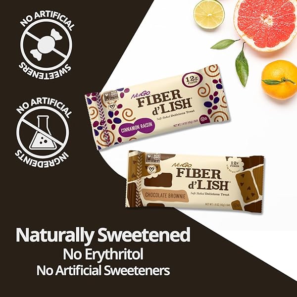 NUGO FIBER D’LISH BLONDIE, 12G HIGH FIBER, 160 CALORIES, 16 COUNT