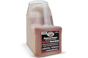 PAPPY'S FINE FOODS Cayenne Pepper Powder Bulk – 100,000 Heat Units - 5lb Jar.