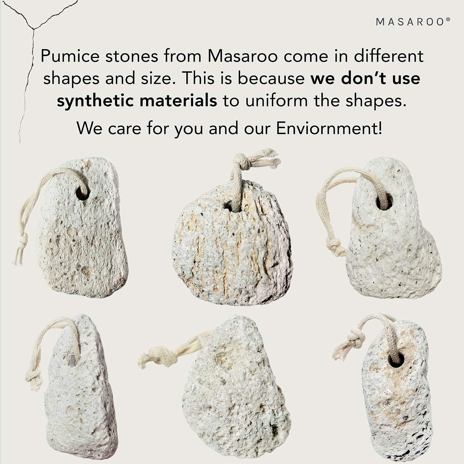 Masaroo Natural Pumice Stone for Feet, Natural Foot Scraper, 100% Chemical-Free - Image 4