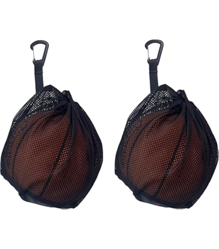 Ball Carry Net With Drawstring - Holds 12 Soccer, Football, Netball Balls For Training