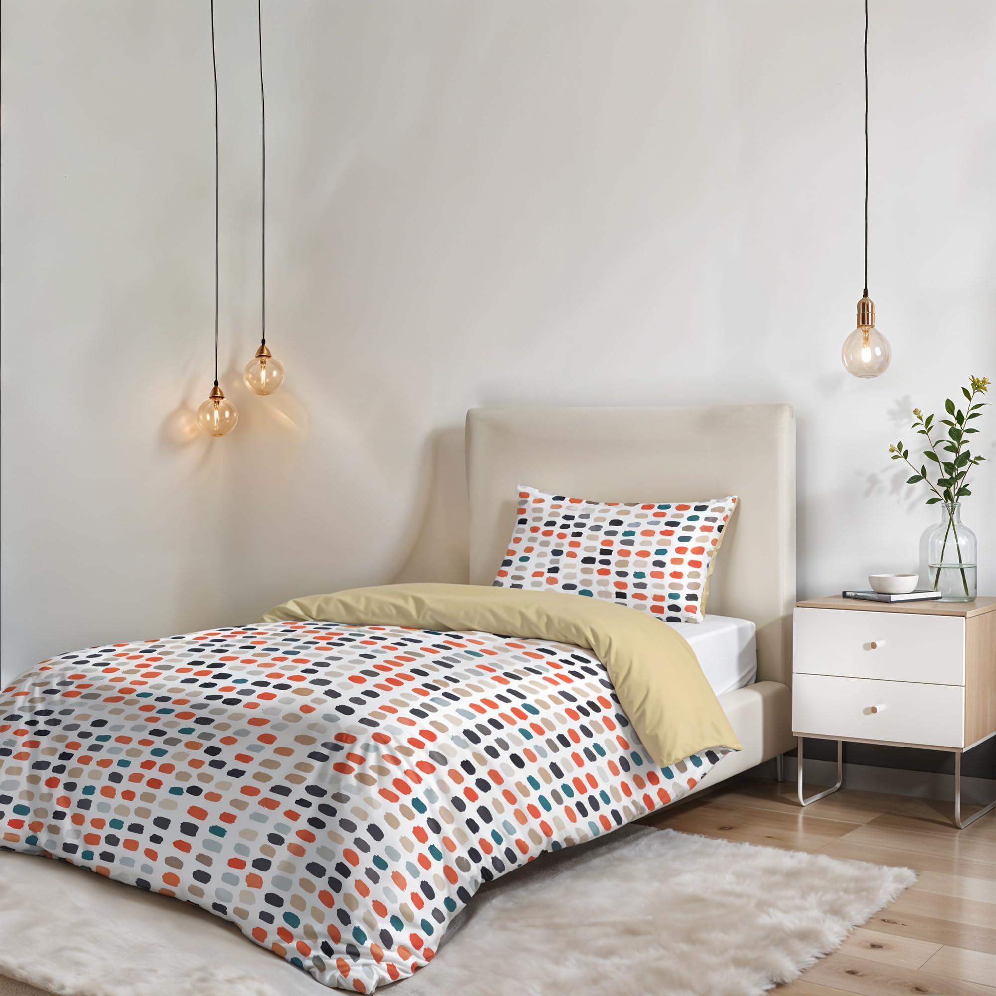 Italian Bed Linen Fantasy Sogni e Capricci Duvet Cover (Made in Italy), Sketch, Small Double