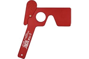 KASHSURG PROFESSIONAL MEDICAL PRODUCTS Ophthalmic Eye Occluder for Ophthalmologists, Optometrists and Orthoptists Eye Exam Tool (Red)