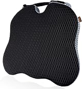 ZHOOGE Car Seat Cushion Memory Foam Wedge Pad for Office Chair Black view 2