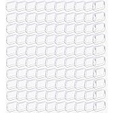 WZMYO 100 Pcs Clear Makeup Bags Bulk Tsa Approved Toiletry Bag for Travel Transparent Cosmetic Bag PVC Waterproof Travel Small Pouches with Zipper for Men and Women(White