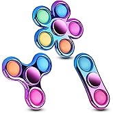 Figrol Fidget Toys 3 Pack,Pop Fidget Spinner for Kids &amp; Adults Relieves Stress and Calm Down,Sensory Toys for Kids with Autism ADHD Toy