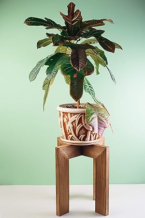 Inmug Large Wood Potted Plant Stand Indoor For 12 Inches Flower
