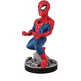 Exquisite Gaming: Marvel: The Amazing Spider-Man - Original Mobile Phone &amp; Gaming Controller Holder, Device Stand, Cable Guys, Licensed Figure 8 Inch