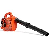 Relxxon Gas Leaf Blower 26cc, 2-Cycle, Handheld, Orange | Reduced-Pull Start, 7.7 Lb Handheld Control for Damp Leaves, Clippings, Driveways, Patios, Garages, And Light Snow