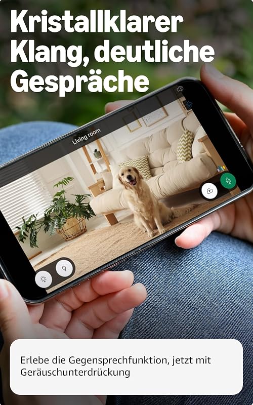 Mini 2K+ (neueste Generation), Sicherheitskamera mit Netzstecker für zuhause, 2K-Videoauflösung, 4-fach-Zoom, Nachtsicht in Farbe, 1 Kamera – Schwarz