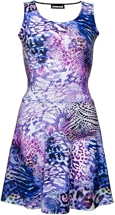 animal print skater dress