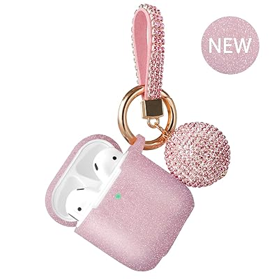 Glitter Rose Gold AirPods Case with Keychain Nigeria Ubuy