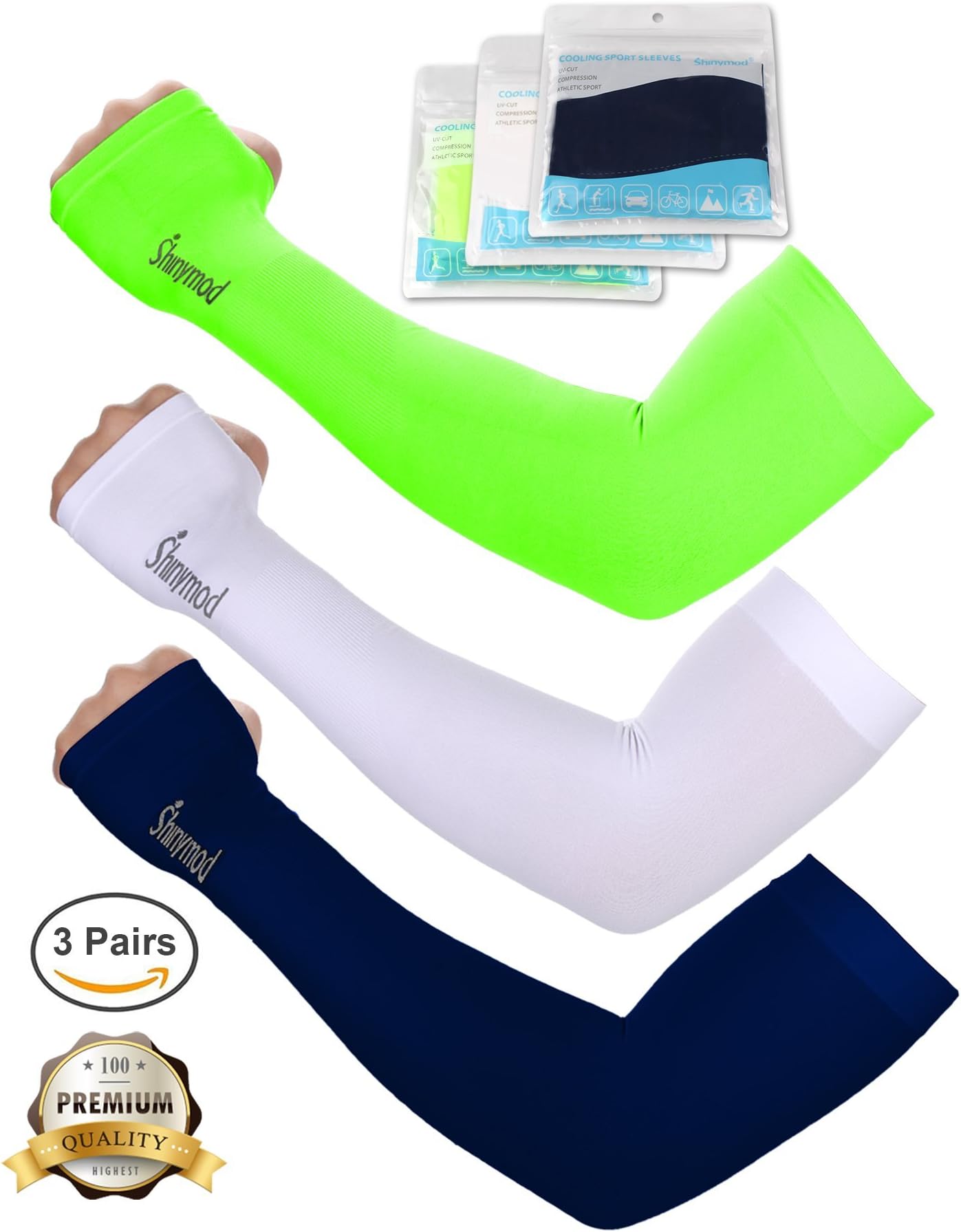 UV Sun Protection Arm Sleeves for Men Women Gaming Cooling Compression Tattoo Cover Up Sleeve to Cover Arms for Cycling Golf Running